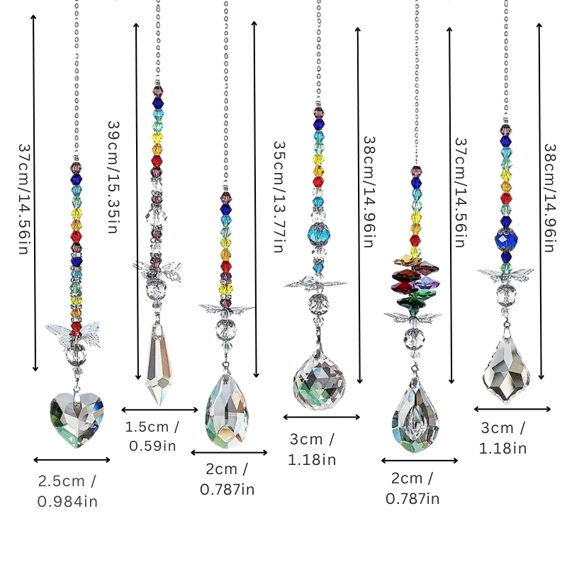 Regenboog Suncatcher Set met Kristallen Vlinders Prisma's voor Raamdecoratie Lichtreflectie Sfeervolle Woning | Sansoti