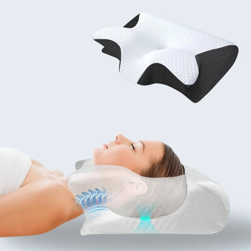 Ergonomisch Neksteunkussen Memory Foam Zijslaper Hoofdsteun Drukverlagend Comfort Optimale Ondersteuning | Sansoti