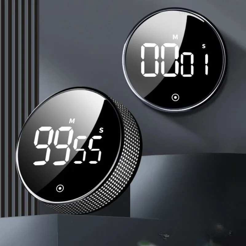 Digitale Kookwekker met LED Display en Magneet – Draai Timer Keuken – Alarm tot 90dB – 3 Geluidsstanden | Sansoti