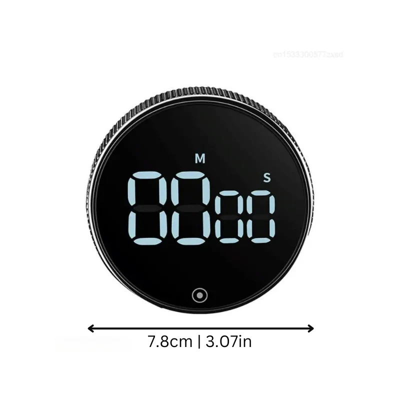 Digitale Kookwekker met LED Display en Magneet – Draai Timer Keuken – Alarm tot 90dB – 3 Geluidsstanden | Sansoti