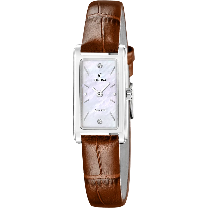 Festina Mademoiselle F20769/2 Damenuhr • Mineralglas • Lederarmband