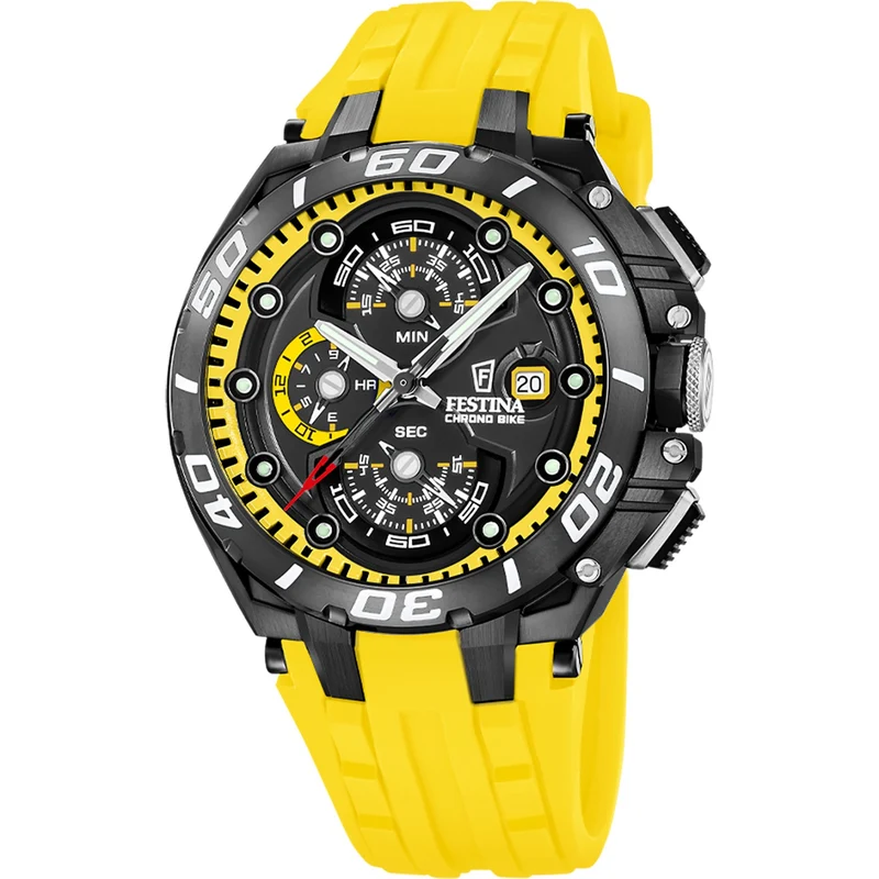 Festina Chrono Bike Denmark Limited Edition F20765/D Herrenuhr Schwarz • Limitiert auf 250 Stück • Chronograph