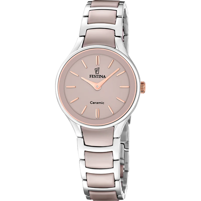 Festina F20752/2 Damen-Armbanduhr Roségold • Keramikgehäuse • Quarzwerk MIYOTA
