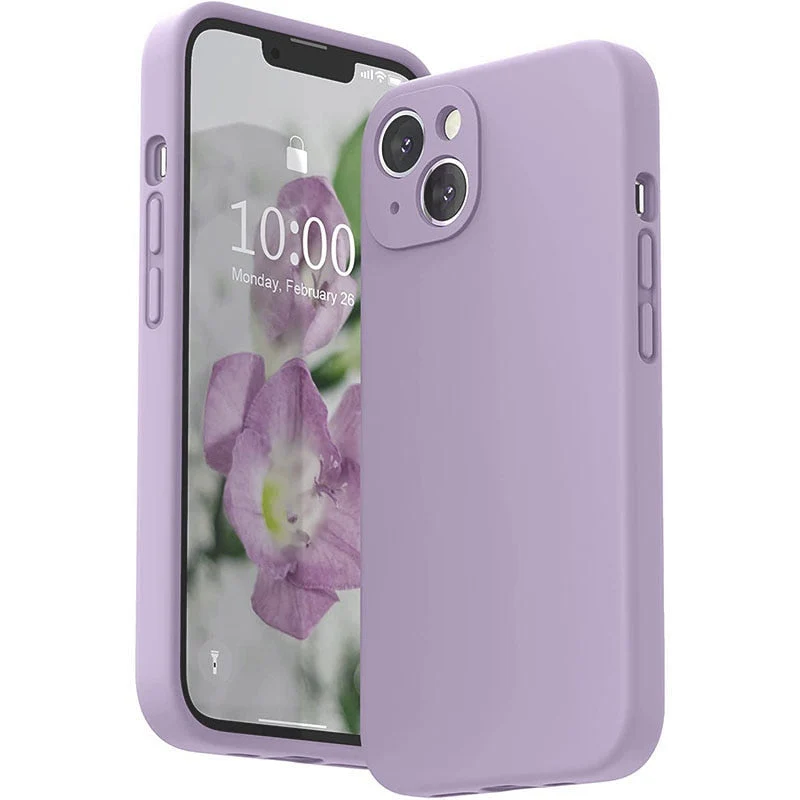 Vloeibaar Siliconen iPhone Hoesje met Schokdemping voor 14 15 16 17 Pro Max Modellen Klassieke Beschermhoes | Sansoti