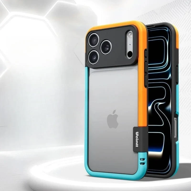Tweekleurige Siliconen iPhone Bumper Case met Camerarand Bescherming Shockproof Hoesje voor iPhone 13-17 | Sansoti