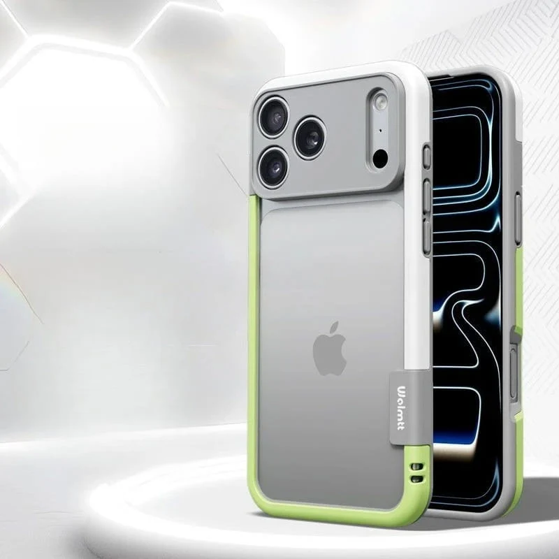 Tweekleurige Siliconen iPhone Bumper Case met Camerarand Bescherming Shockproof Hoesje voor iPhone 13-17 | Sansoti