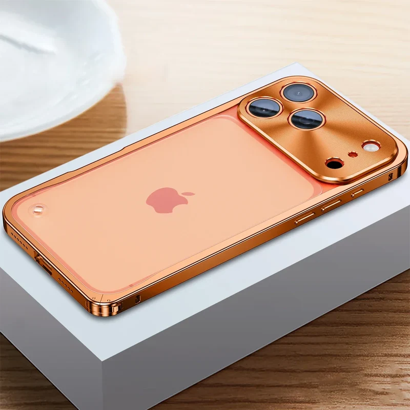 Gemetalliseerde iPhone Hoes met Magnetische Ring - Schokabsorberend Frame Matte Achterkant Telefoonbescherming | Sansoti