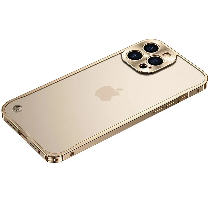 Gemetalliseerde iPhone Hoes met Magnetische Ring - Schokabsorberend Frame Matte Achterkant Telefoonbescherming | Sansoti