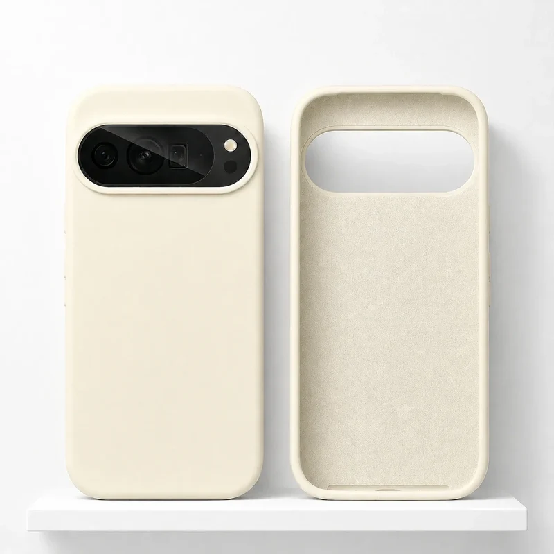 Vloeibaar Siliconen Telefoonhoesje Google Pixel Beschermhoes Draadloos Opladen Compatibel Shockproof | Sansoti