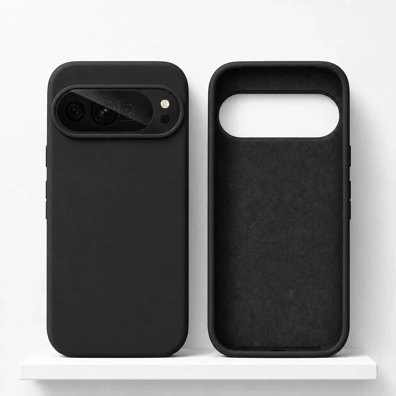 Vloeibaar Siliconen Telefoonhoesje Google Pixel Beschermhoes Draadloos Opladen Compatibel Shockproof | Sansoti