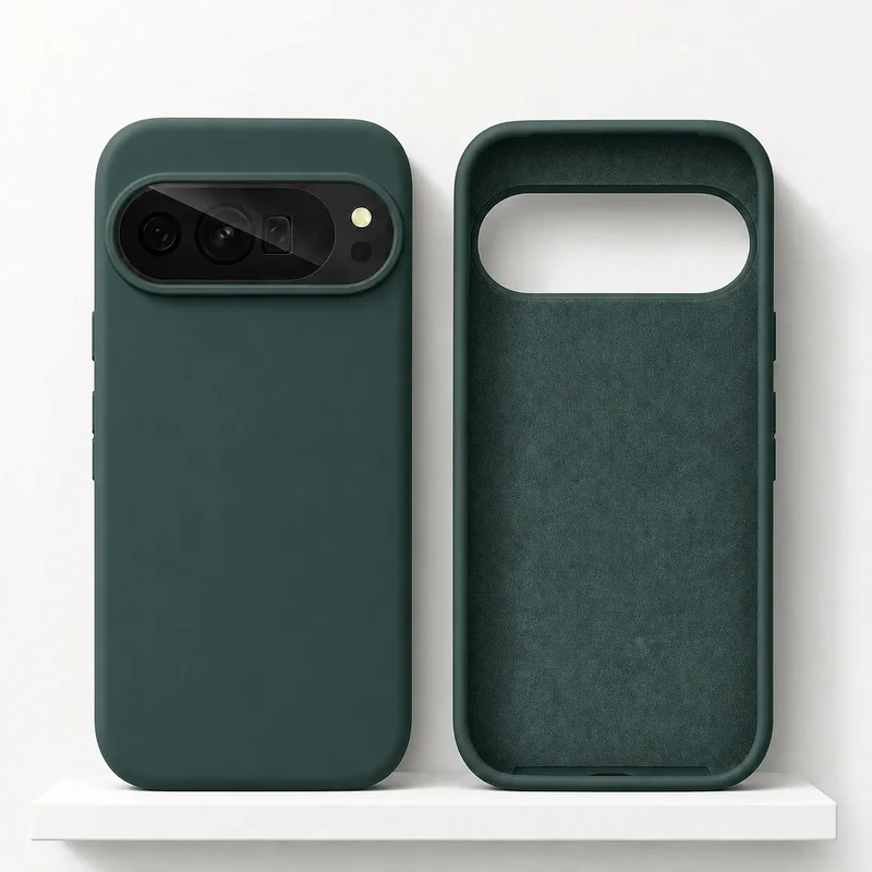 Vloeibaar Siliconen Telefoonhoesje Google Pixel Beschermhoes Draadloos Opladen Compatibel Shockproof | Sansoti