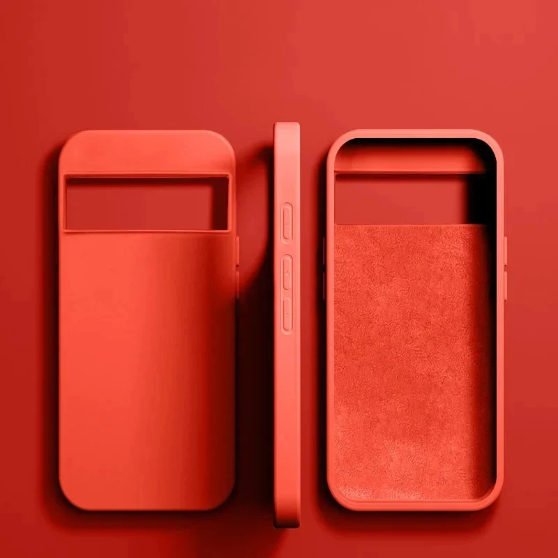 Vloeibaar Siliconen Telefoonhoesje Google Pixel Beschermhoes Draadloos Opladen Compatibel Shockproof | Sansoti