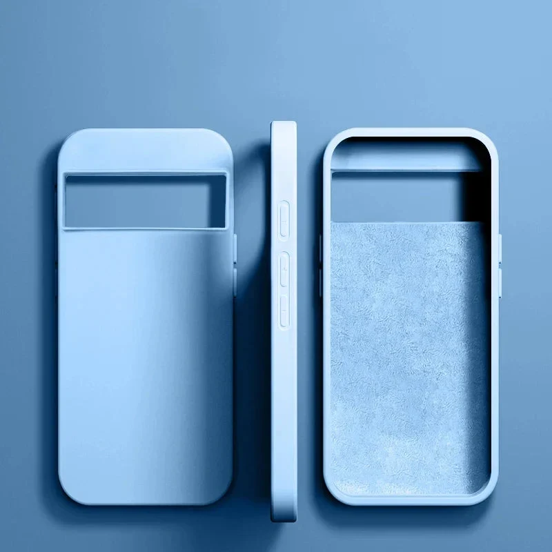 Vloeibaar Siliconen Telefoonhoesje Google Pixel Beschermhoes Draadloos Opladen Compatibel Shockproof | Sansoti