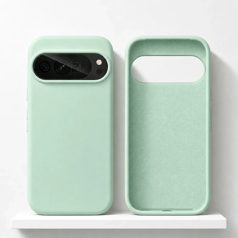 Vloeibaar Siliconen Telefoonhoesje Google Pixel Beschermhoes Draadloos Opladen Compatibel Shockproof | Sansoti