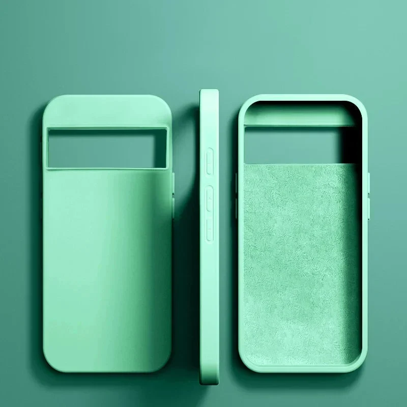 Vloeibaar Siliconen Telefoonhoesje Google Pixel Beschermhoes Draadloos Opladen Compatibel Shockproof | Sansoti