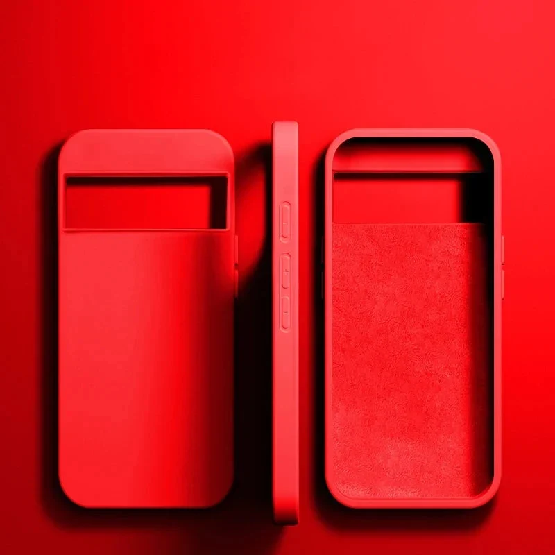 Vloeibaar Siliconen Telefoonhoesje Google Pixel Beschermhoes Draadloos Opladen Compatibel Shockproof | Sansoti