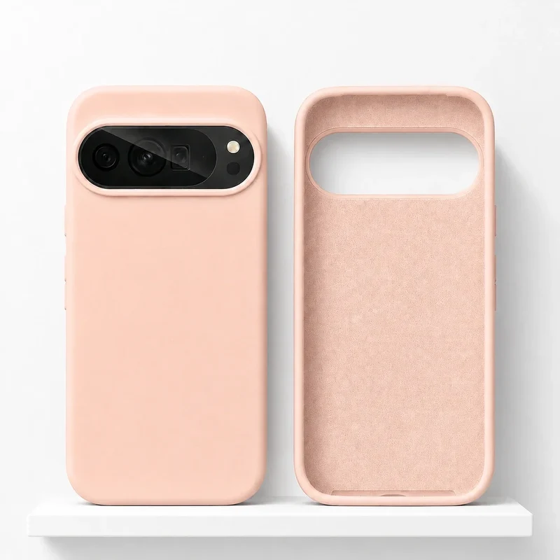 Vloeibaar Siliconen Telefoonhoesje Google Pixel Beschermhoes Draadloos Opladen Compatibel Shockproof | Sansoti