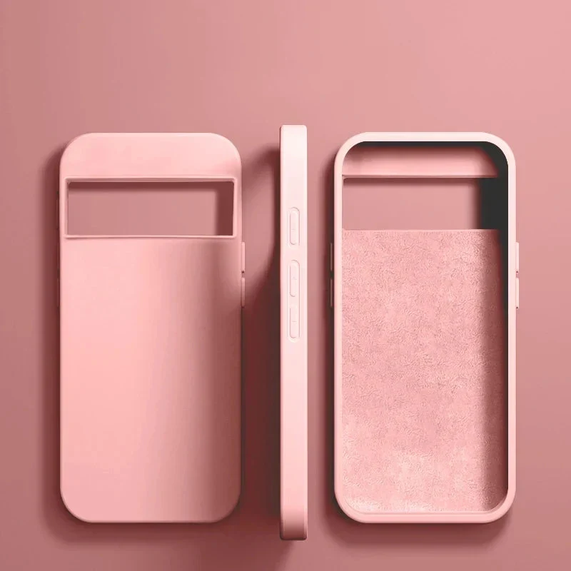 Vloeibaar Siliconen Telefoonhoesje Google Pixel Beschermhoes Draadloos Opladen Compatibel Shockproof | Sansoti