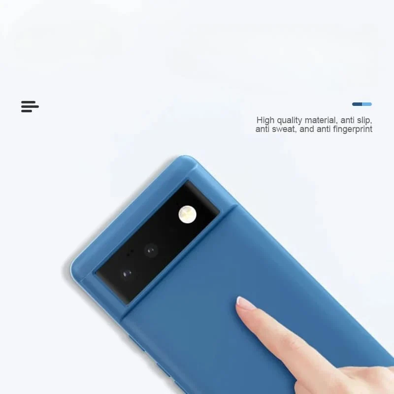 Vloeibaar Siliconen Telefoonhoesje Google Pixel Beschermhoes Draadloos Opladen Compatibel Shockproof | Sansoti