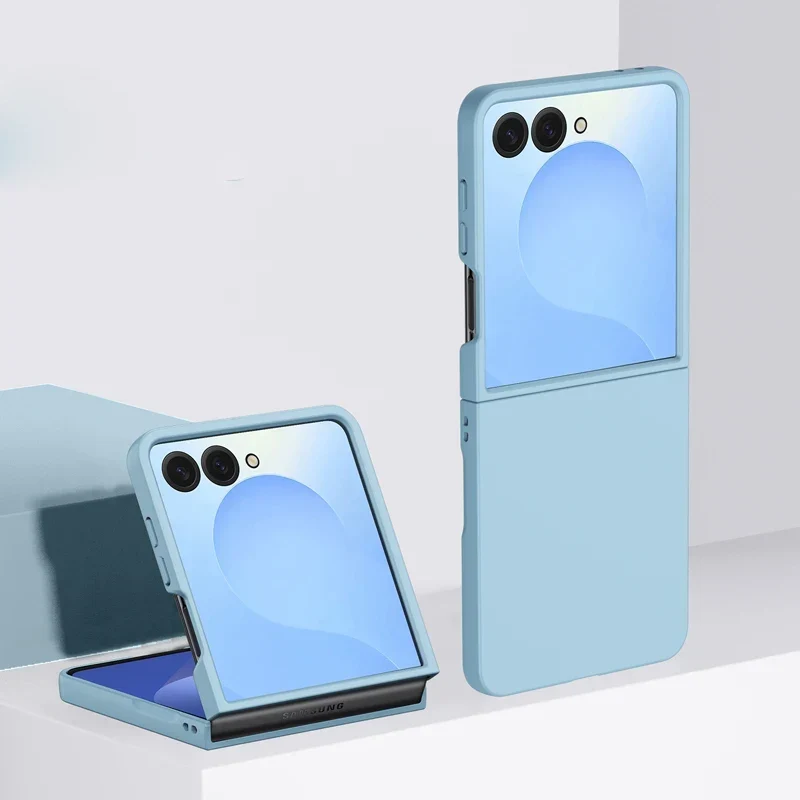 Schokbestendige Hardcase voor Vouwbare Smartphone Blauw Groen Roze Beige Bescherming Draadloos Laden | Sansoti