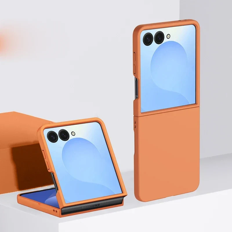 Schokbestendige Hardcase voor Vouwbare Smartphone Blauw Groen Roze Beige Bescherming Draadloos Laden | Sansoti