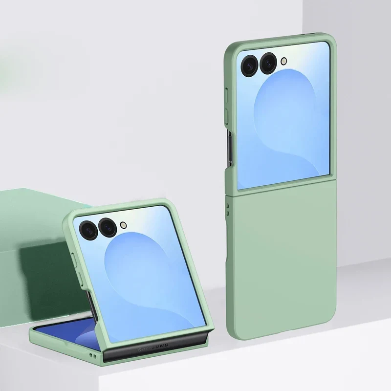 Schokbestendige Hardcase voor Vouwbare Smartphone Blauw Groen Roze Beige Bescherming Draadloos Laden | Sansoti