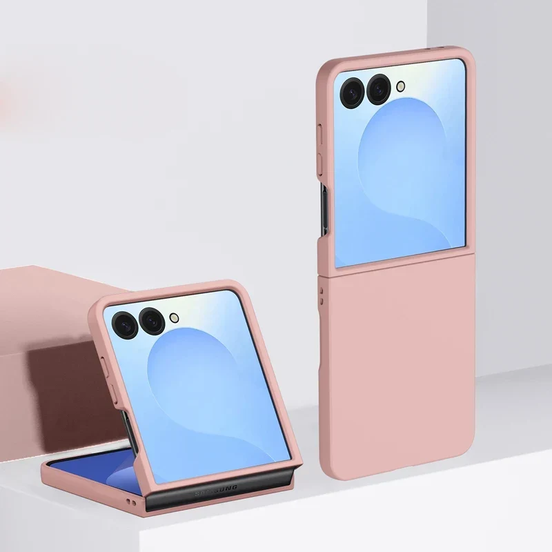 Schokbestendige Hardcase voor Vouwbare Smartphone Blauw Groen Roze Beige Bescherming Draadloos Laden | Sansoti