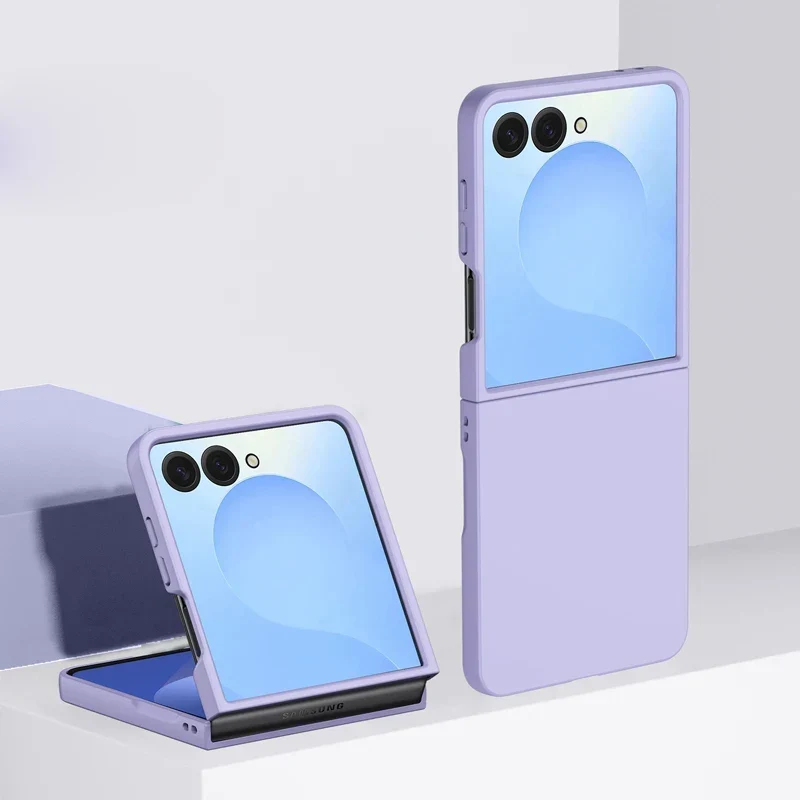 Schokbestendige Hardcase voor Vouwbare Smartphone Blauw Groen Roze Beige Bescherming Draadloos Laden | Sansoti