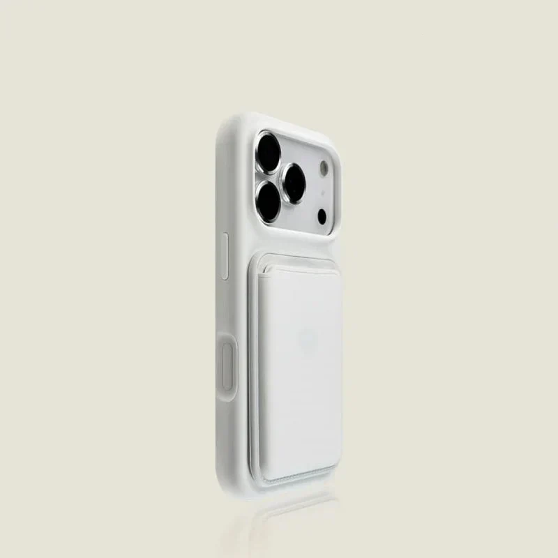 Siliconen iPhone Hoesje met Afneembare Kaarthouder Shockproof Magnetisch Pasjeshouder Telefoonbescherming | Sansoti