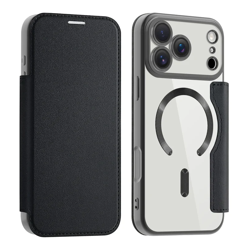 Transparante Portemonnee Telefoonhoes met MagSafe en RFID-blokkering voor iPhone 12 13 14 15 16 17 Reeks | Sansoti