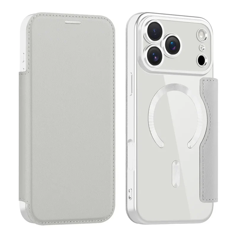 Transparante Portemonnee Telefoonhoes met MagSafe en RFID-blokkering voor iPhone 12 13 14 15 16 17 Reeks | Sansoti