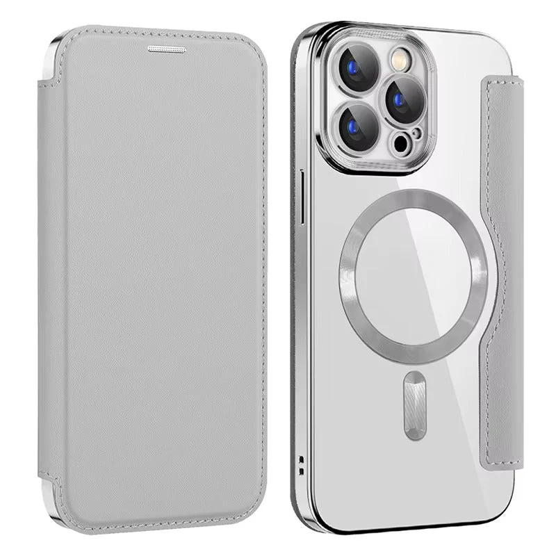 Transparante Portemonnee Telefoonhoes met MagSafe en RFID-blokkering voor iPhone 12 13 14 15 16 17 Reeks | Sansoti