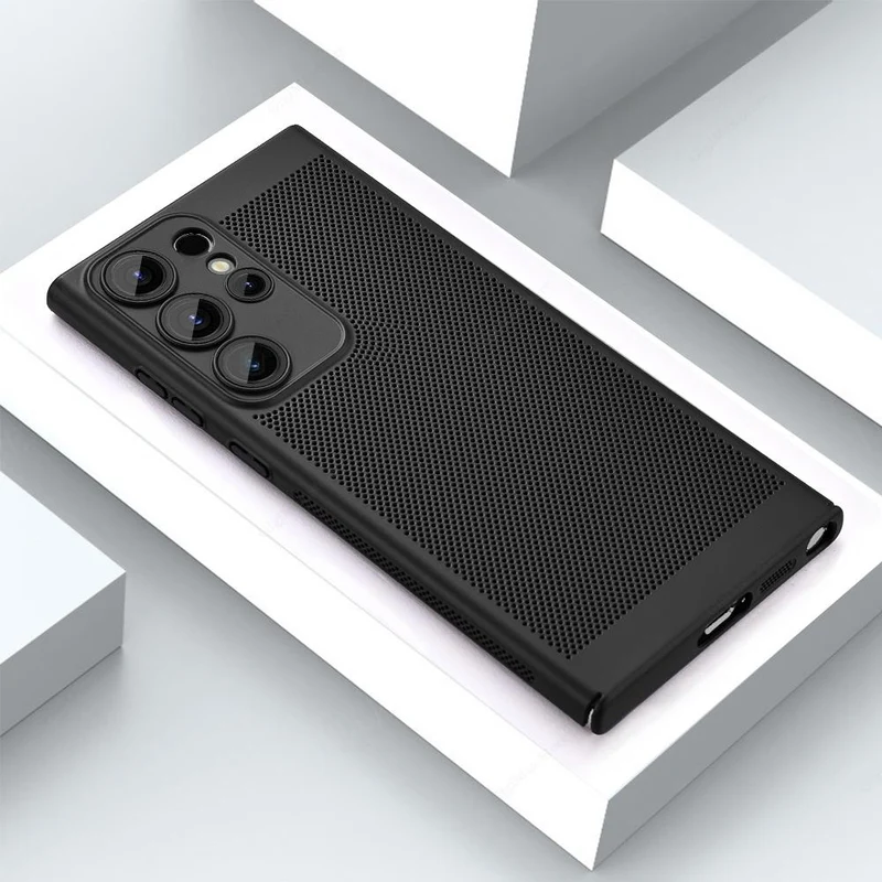 Warmteafvoerende Telefoonhoes Samsung Galaxy TPU Beschermcase met Camerabescherming en Krasbestendig Design | Sansoti