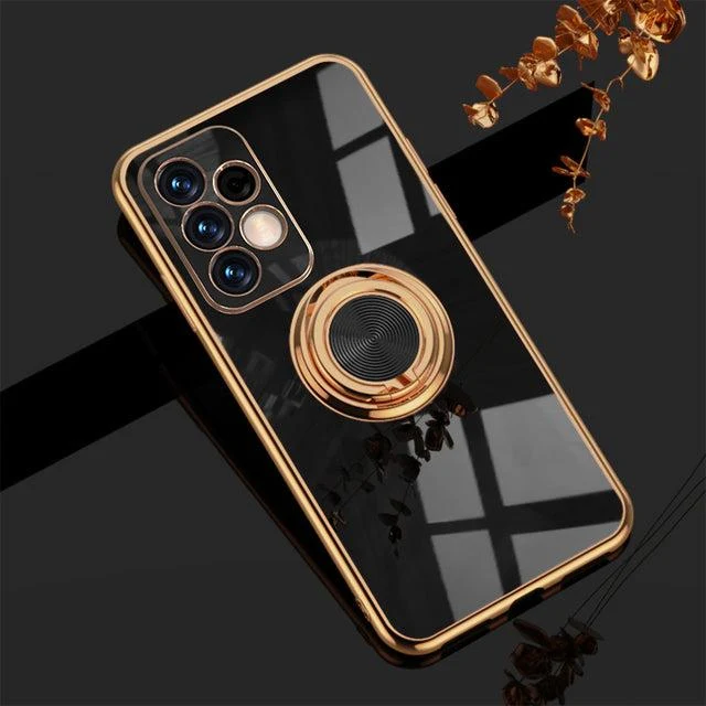 Telefoonhoesje met Ringhouder en Magnetische Autohouder Functie voor Samsung Galaxy Modellen Bescherming | Sansoti