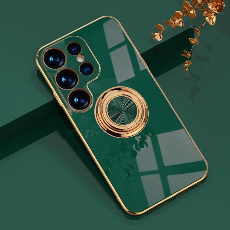 Telefoonhoesje met Ringhouder en Magnetische Autohouder Functie voor Samsung Galaxy Modellen Bescherming | Sansoti