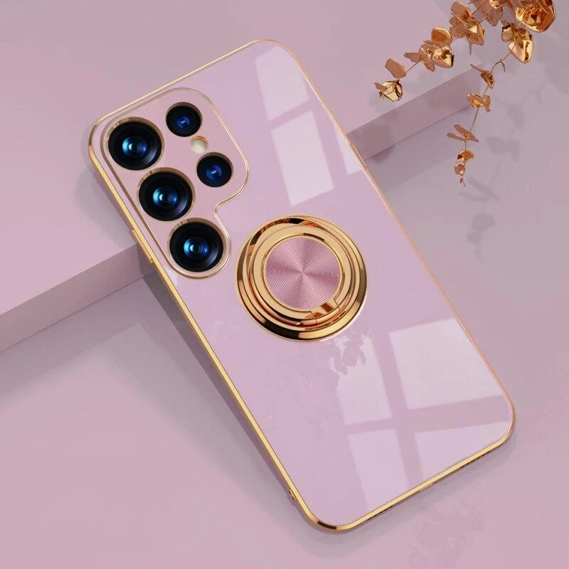 Telefoonhoesje met Ringhouder en Magnetische Autohouder Functie voor Samsung Galaxy Modellen Bescherming | Sansoti