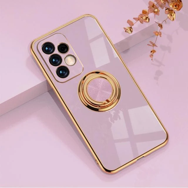 Telefoonhoesje met Ringhouder en Magnetische Autohouder Functie voor Samsung Galaxy Modellen Bescherming | Sansoti
