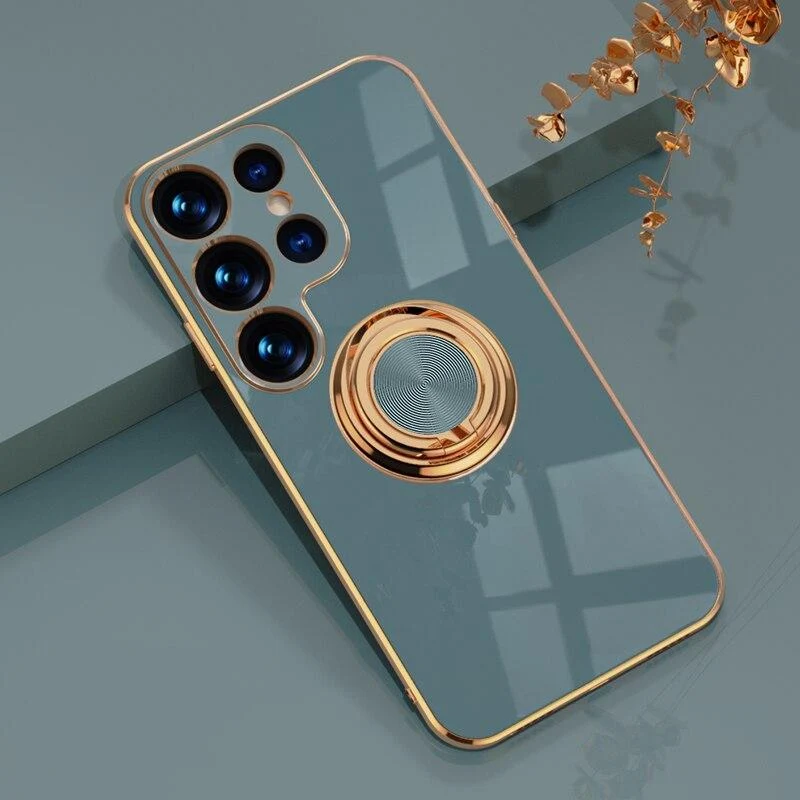 Telefoonhoesje met Ringhouder en Magnetische Autohouder Functie voor Samsung Galaxy Modellen Bescherming | Sansoti