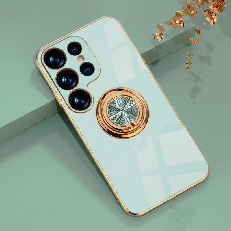 Telefoonhoesje met Ringhouder en Magnetische Autohouder Functie voor Samsung Galaxy Modellen Bescherming | Sansoti