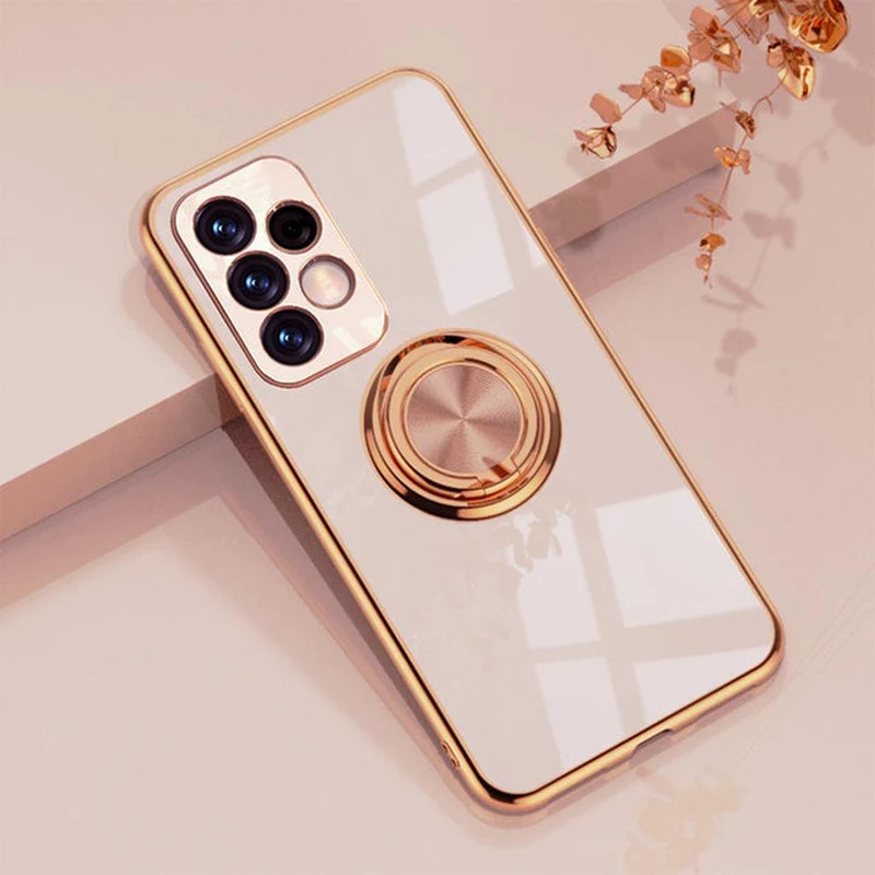 Telefoonhoesje met Ringhouder en Magnetische Autohouder Functie voor Samsung Galaxy Modellen Bescherming | Sansoti