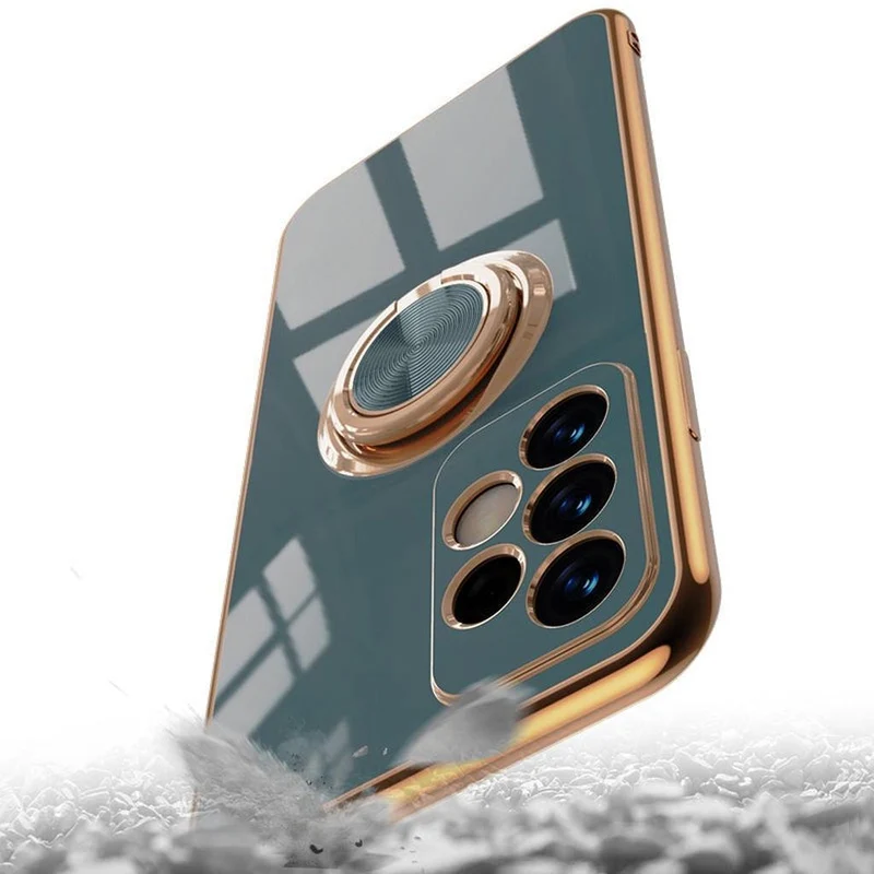 Telefoonhoesje met Ringhouder en Magnetische Autohouder Functie voor Samsung Galaxy Modellen Bescherming | Sansoti