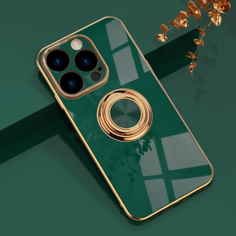 Telefoonhoesje met Ringhouder & Magnetische Steun voor Veilig Autogebruik iPhone 14 15 16 17 Pro Max | Sansoti