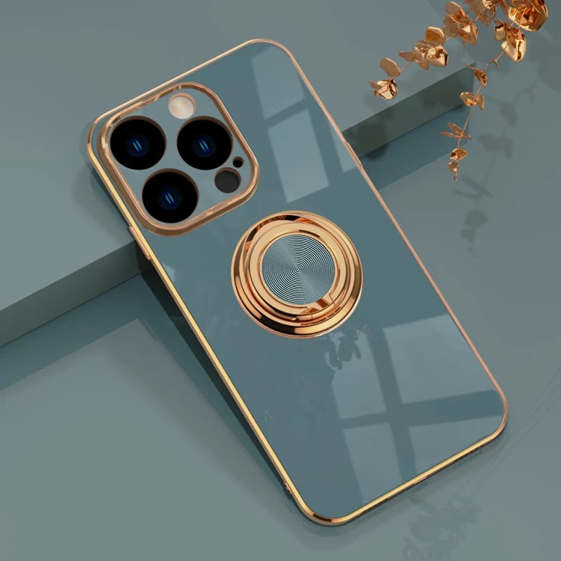 Telefoonhoesje met Ringhouder & Magnetische Steun voor Veilig Autogebruik iPhone 14 15 16 17 Pro Max | Sansoti
