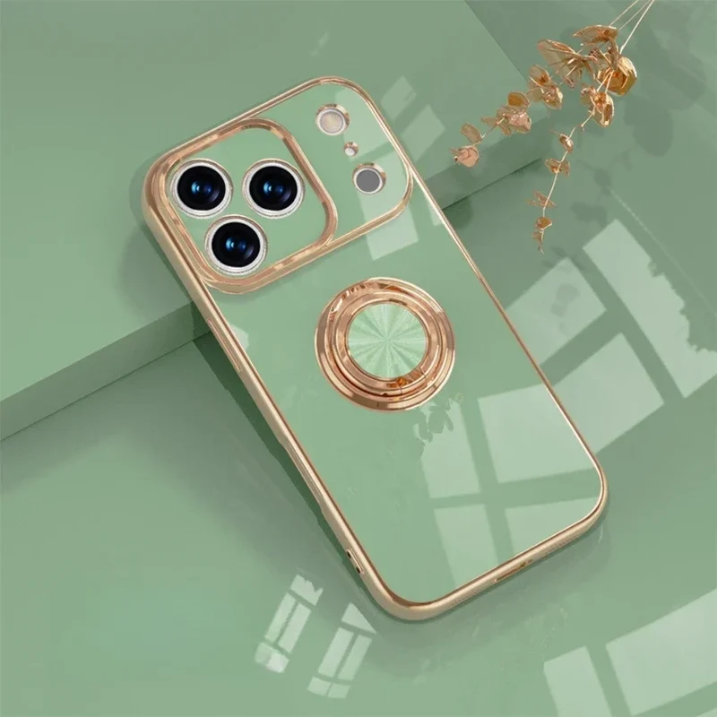 Telefoonhoesje met Ringhouder & Magnetische Steun voor Veilig Autogebruik iPhone 14 15 16 17 Pro Max | Sansoti