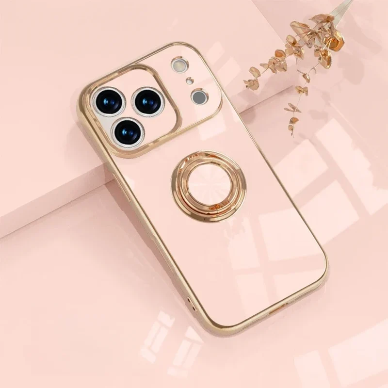 Telefoonhoesje met Ringhouder & Magnetische Steun voor Veilig Autogebruik iPhone 14 15 16 17 Pro Max | Sansoti