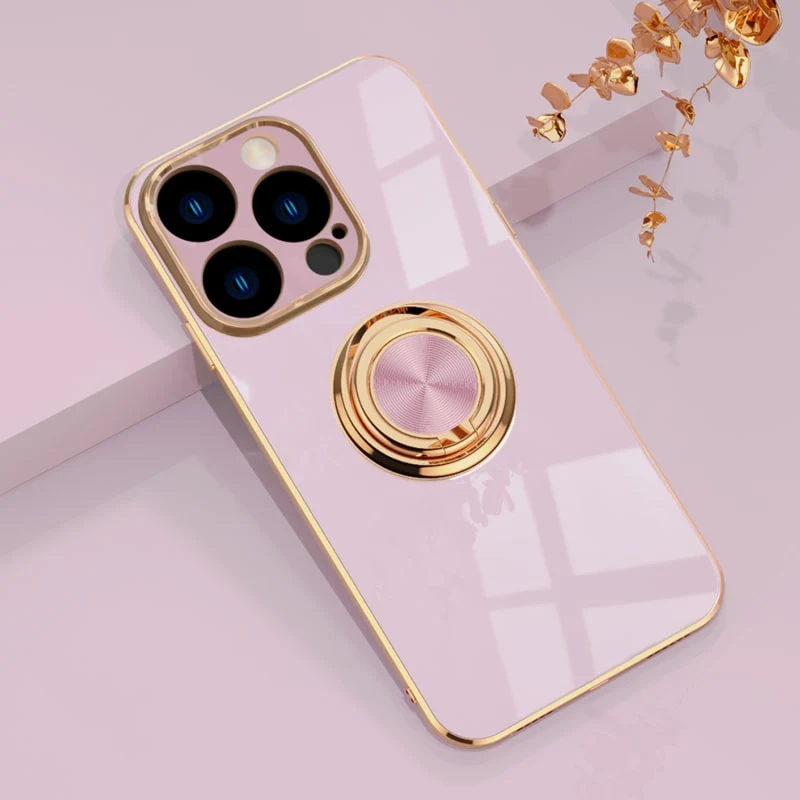 Telefoonhoesje met Ringhouder & Magnetische Steun voor Veilig Autogebruik iPhone 14 15 16 17 Pro Max | Sansoti