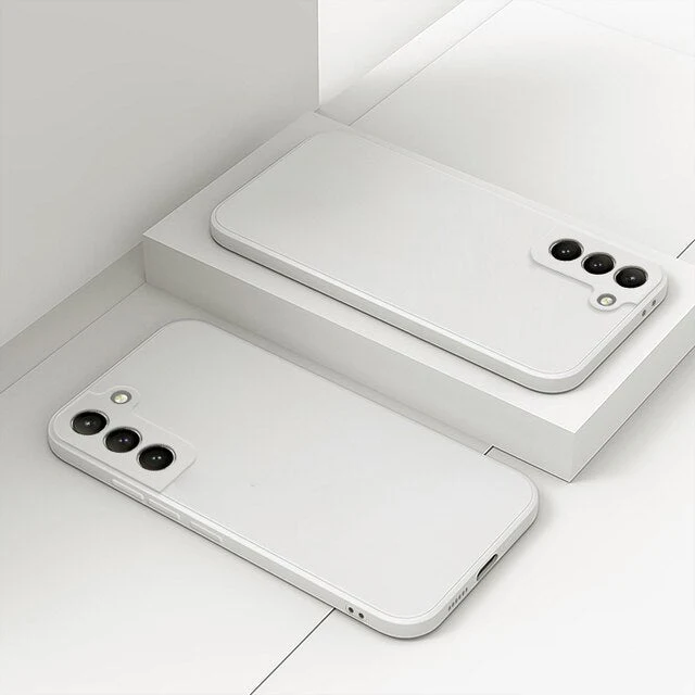 Siliconen Telefoonhoesje met Microfiber Voering voor Galaxy S22-S26 Series Shockproof Bescherming Ultradun | Sansoti