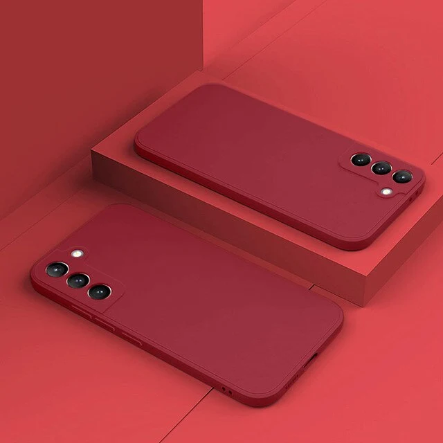 Siliconen Telefoonhoesje met Microfiber Voering voor Galaxy S22-S26 Series Shockproof Bescherming Ultradun | Sansoti
