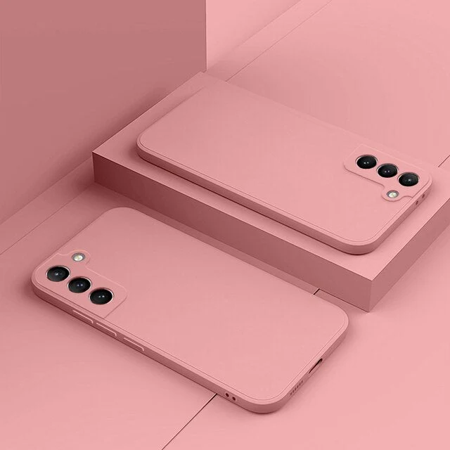 Siliconen Telefoonhoesje met Microfiber Voering voor Galaxy S22-S26 Series Shockproof Bescherming Ultradun | Sansoti