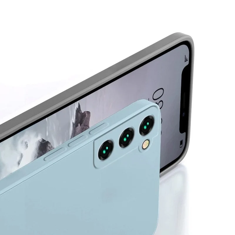 Siliconen Telefoonhoesje met Microfiber Voering voor Galaxy S22-S26 Series Shockproof Bescherming Ultradun | Sansoti